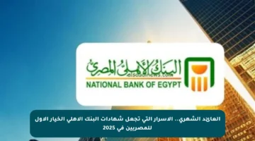 العائد الشهري.. الأسرار التي تجعل شهادات البنك الأهلي الخيار الأول للمصريين في 2025